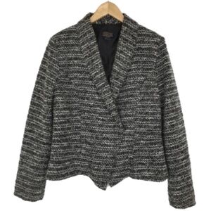 Pendleton Women’s Tweed Blazer Wool Gray Size 10